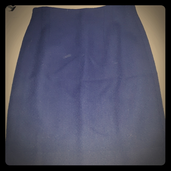 Jones New York blue wool pencil skirt, size 6 - Picture 1 of 3
